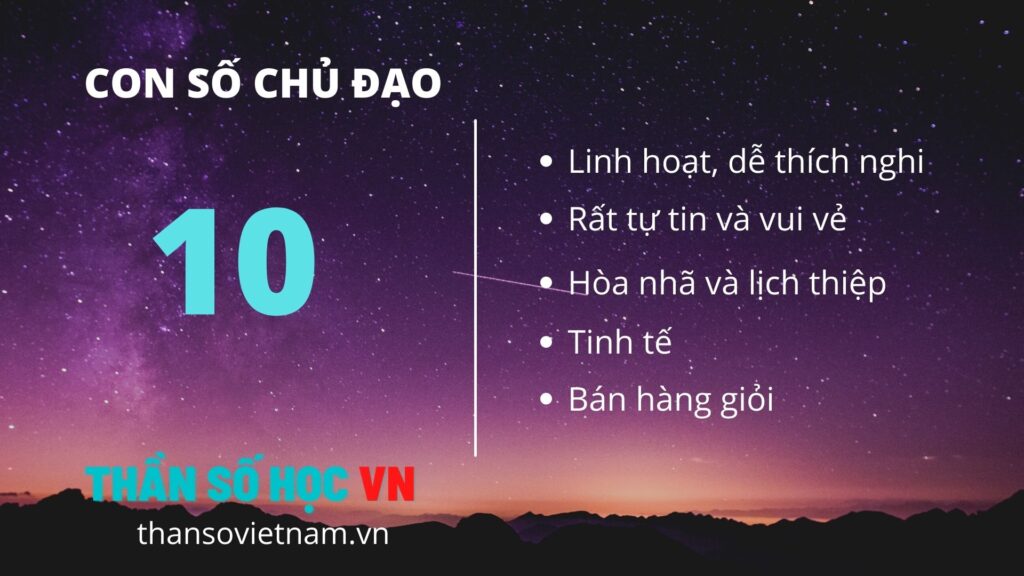 Con Số Chủ Đạo 10