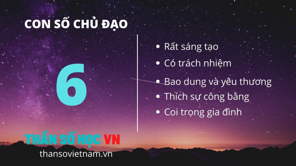 Con số chủ đạo 6