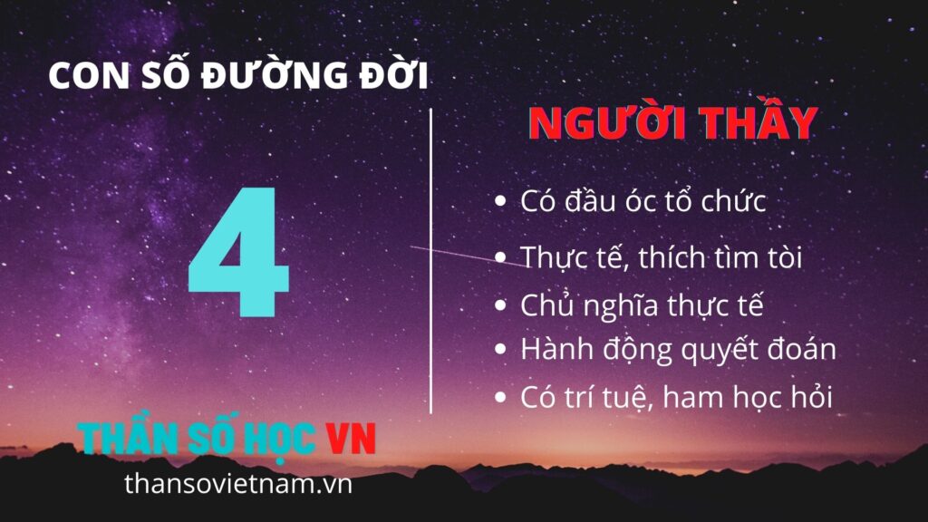 Con Số Đường Đời 4