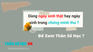 Dùng ngày sinh gì để xem thần số học